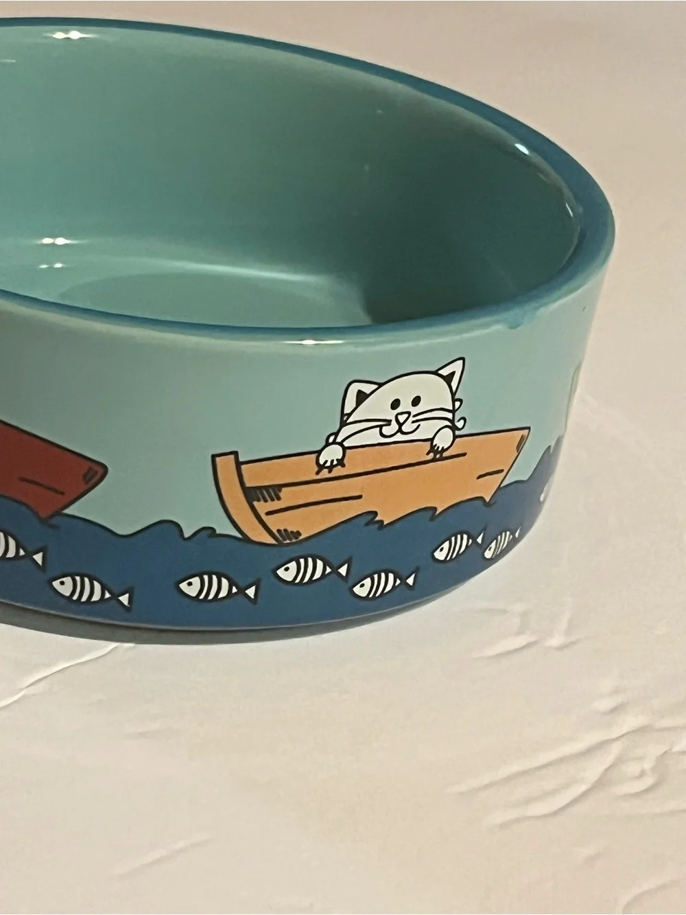 Whisker City aqua ceramic